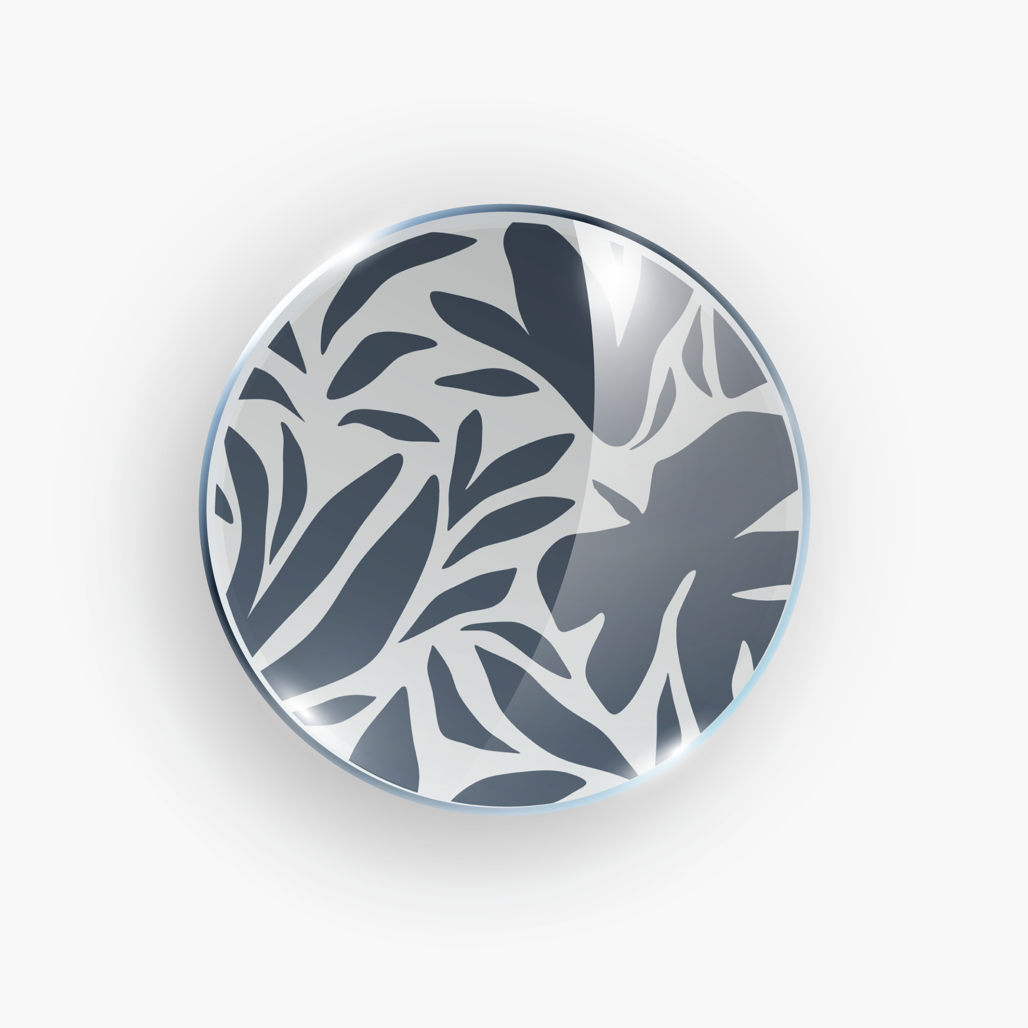 Dark Bloom — Botanical Coaster