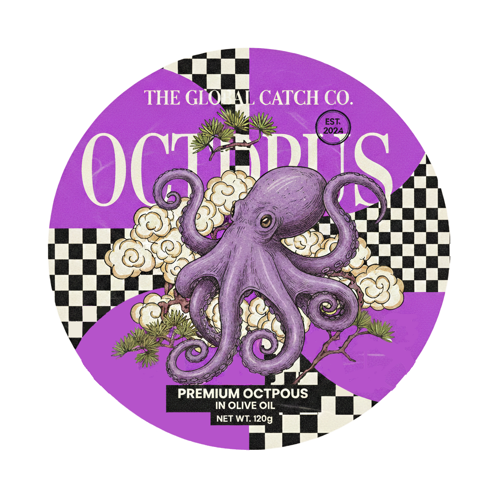 Global Catch - Octopus in Olive Oil Coaster