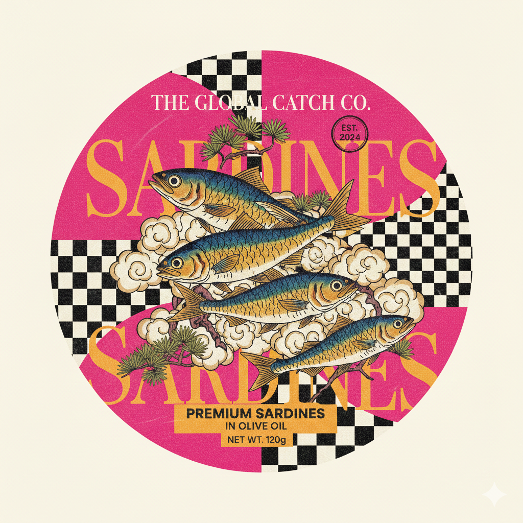 Global Catch - Sardines in Olive Oil Coaster