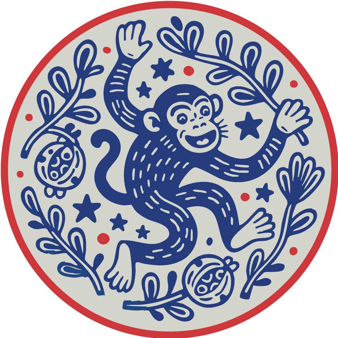 Folk Art Monkey