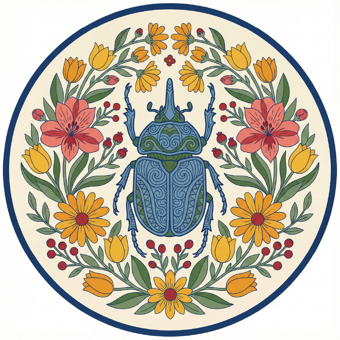 The Enchanted Garden - Rhinoceros beetle