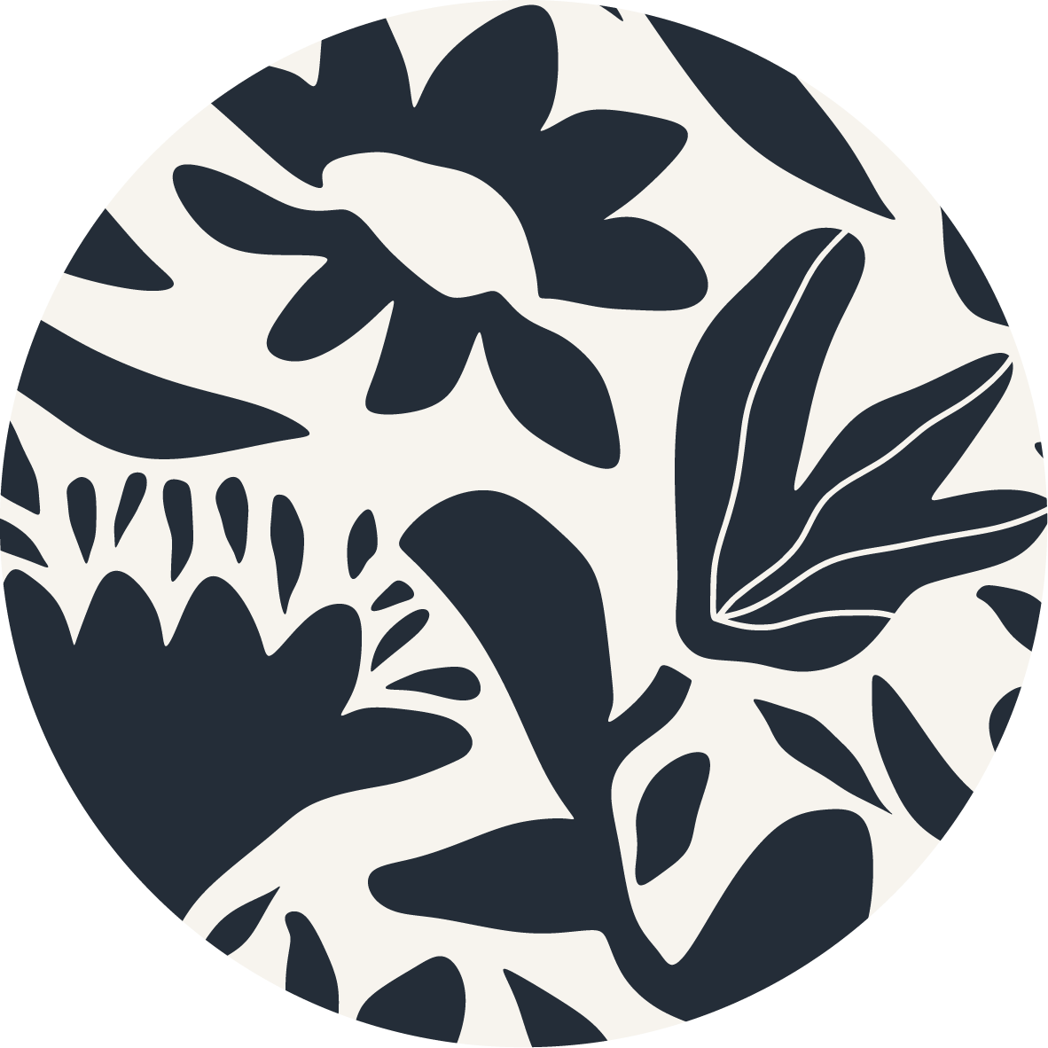 Dark Bloom — Botanical Coaster No. 02