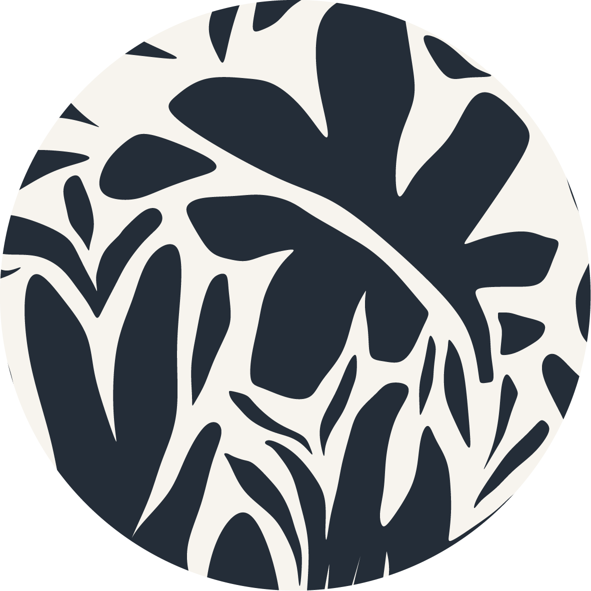 Dark Bloom — Botanical Coaster No. 03