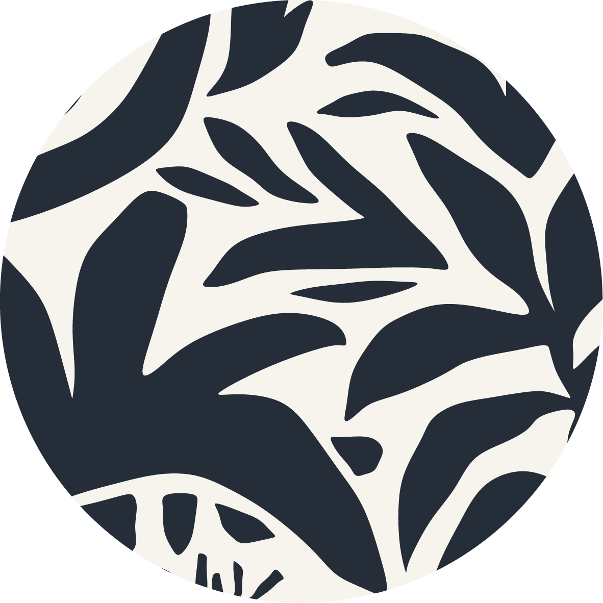 Dark Bloom — Botanical Coaster No. 04