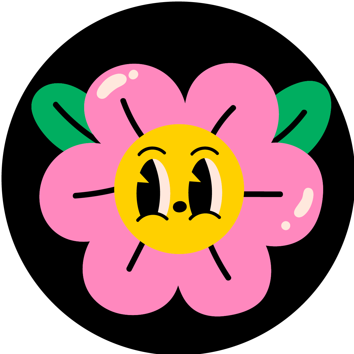 Groovy 70s - Pink Flower